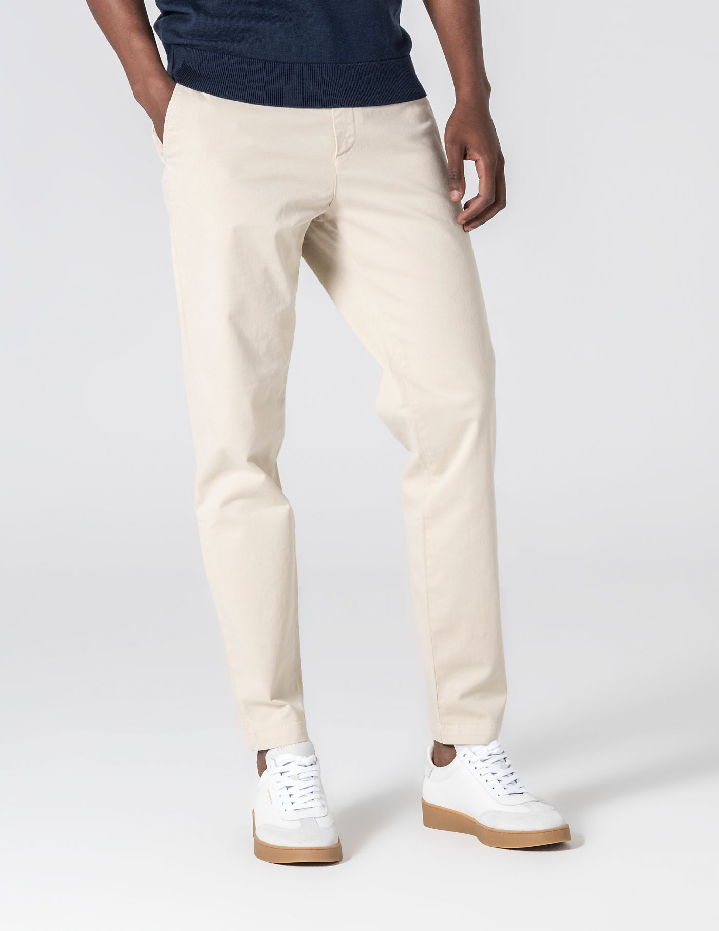 CALÇA CHINO SLIM FIT BEGE CLARO