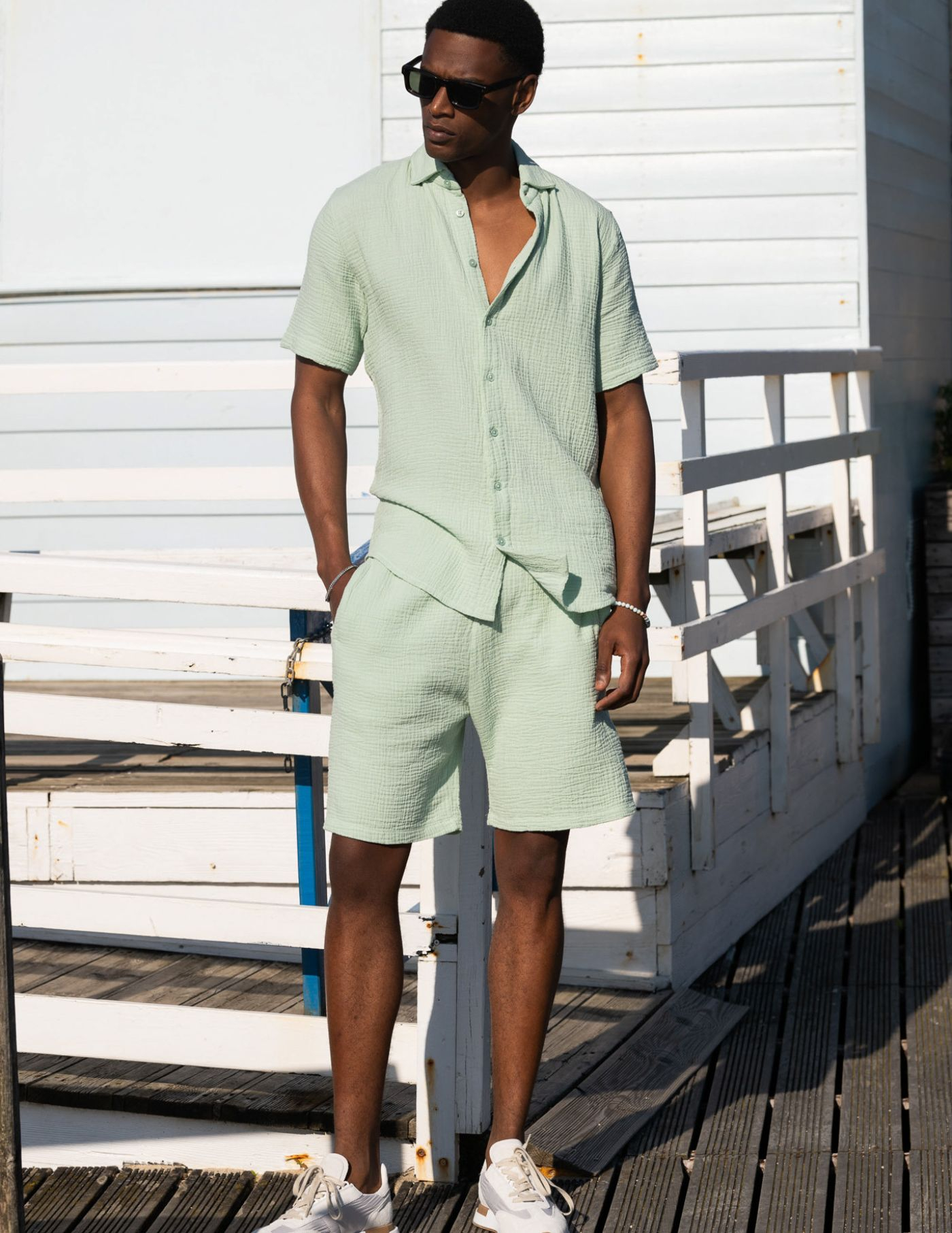 CALÇÕES MOUSSELINA PISTÁCIO