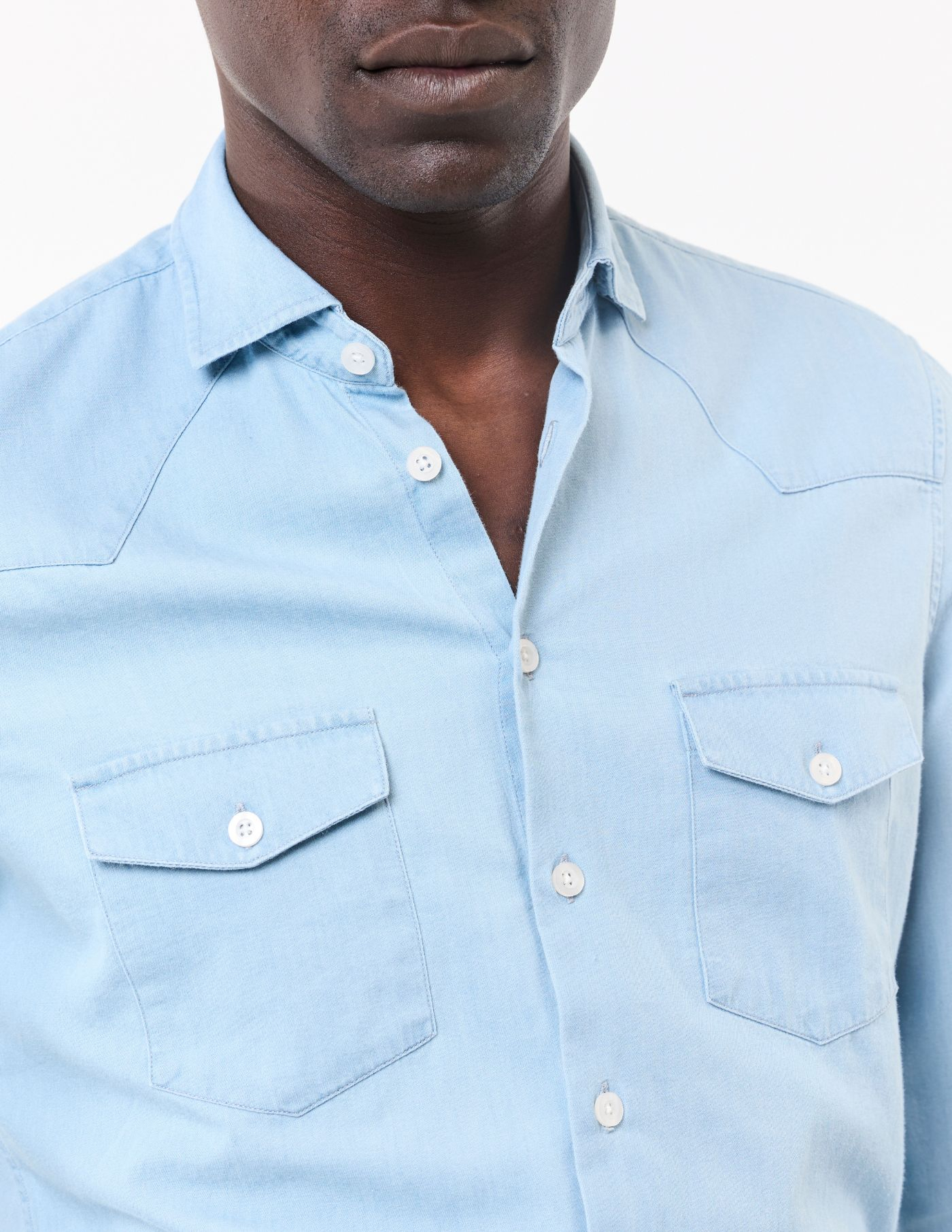 CAMISA DE GANGA COM BOLSOS 