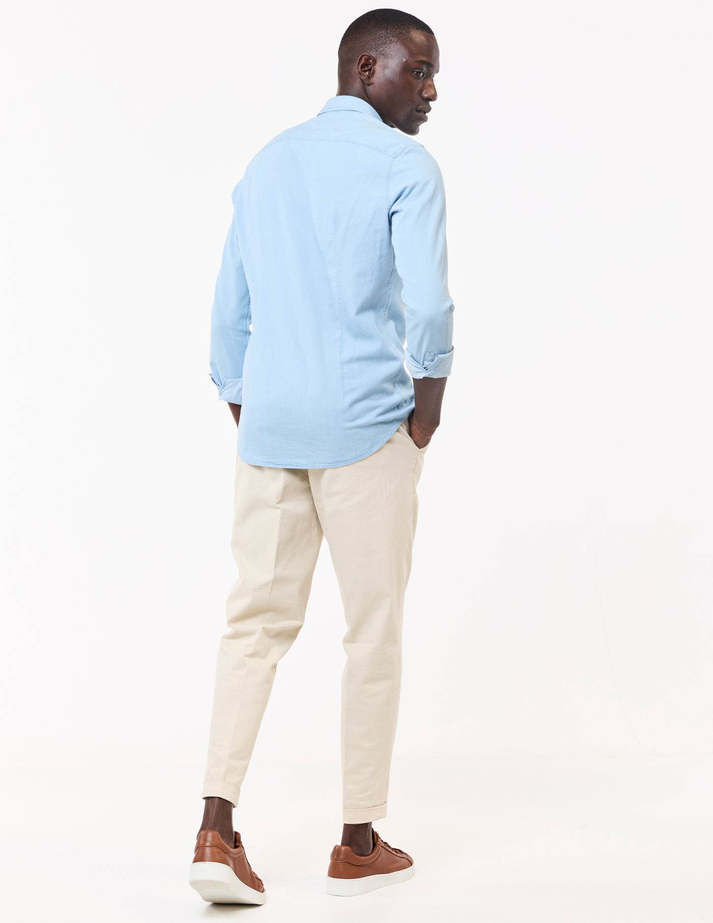 CAMISA DE GANGA COM BOLSOS 