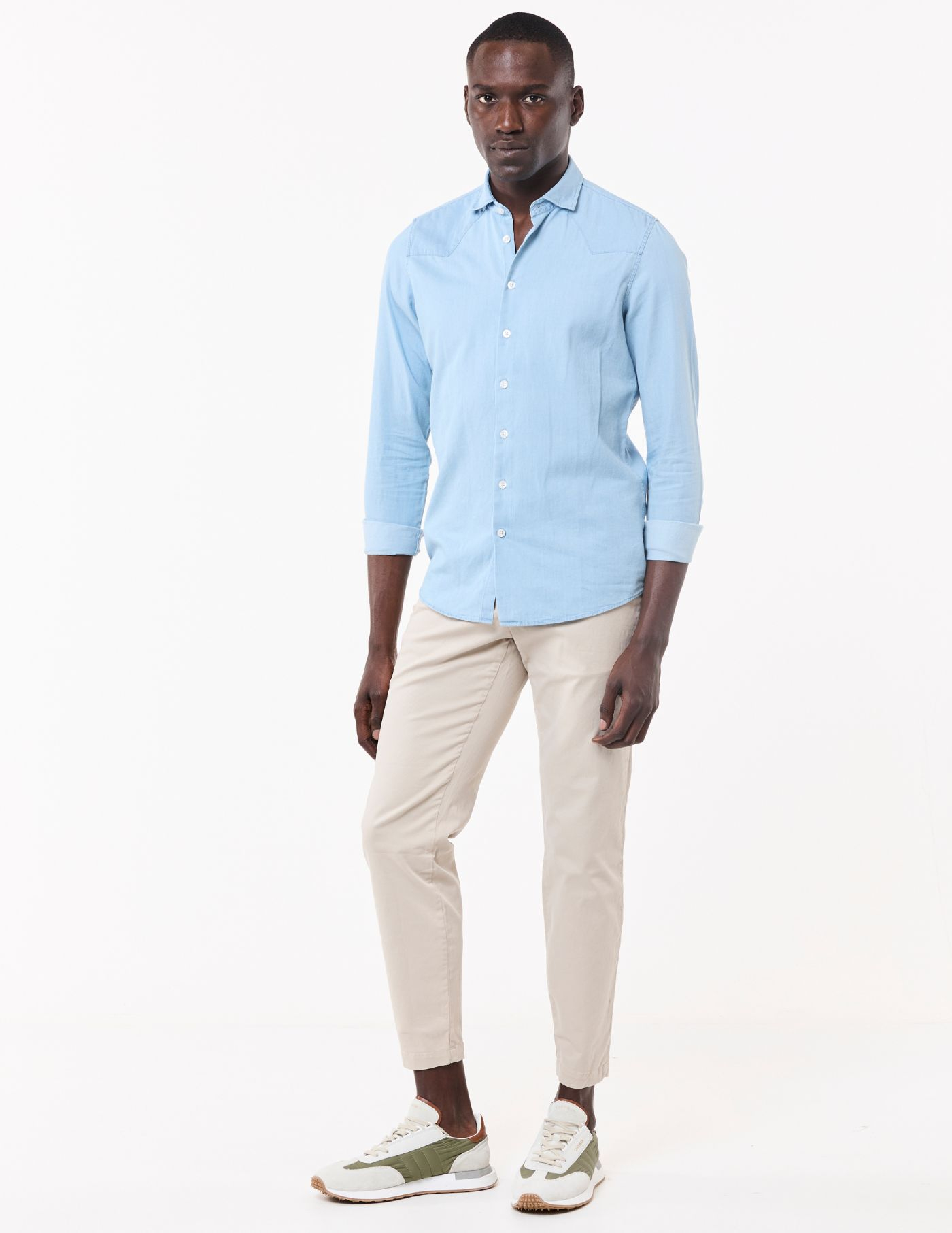 CAMISA DE GANGA CLARA