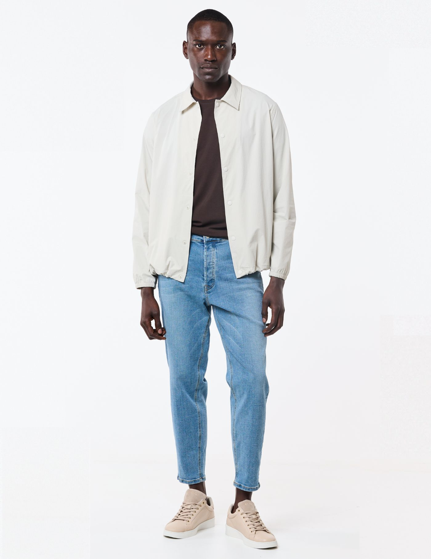 CASACO DE TECIDO TÉCNICO CRU