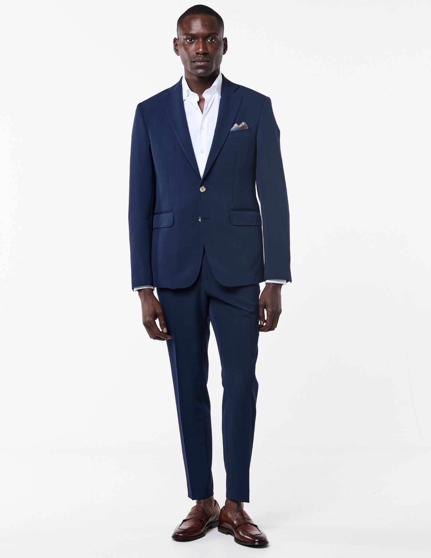 FATO SLIM FIT AZUL MARINHO (PICK STITCH)