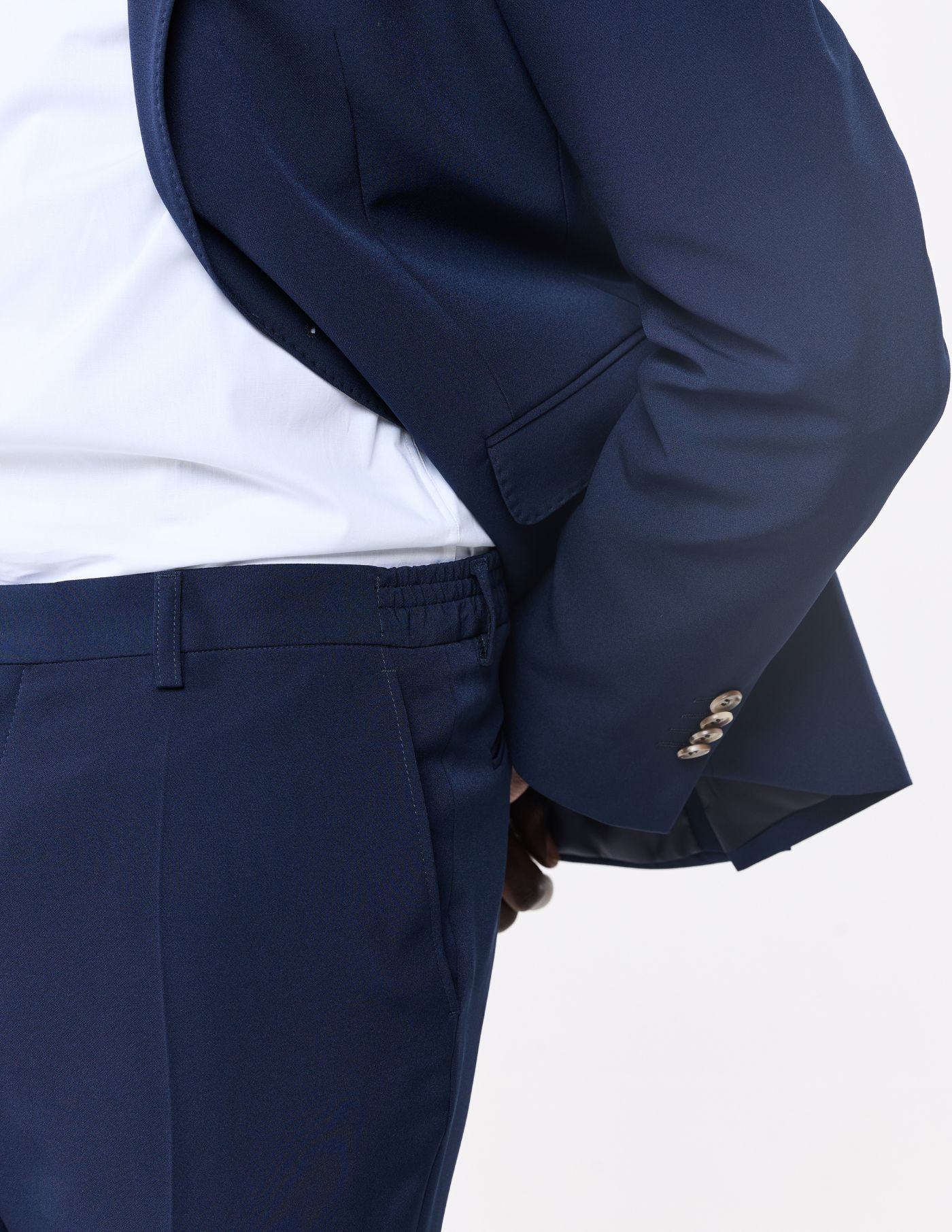 FATO SLIM FIT AZUL MARINHO (PICK STITCH)