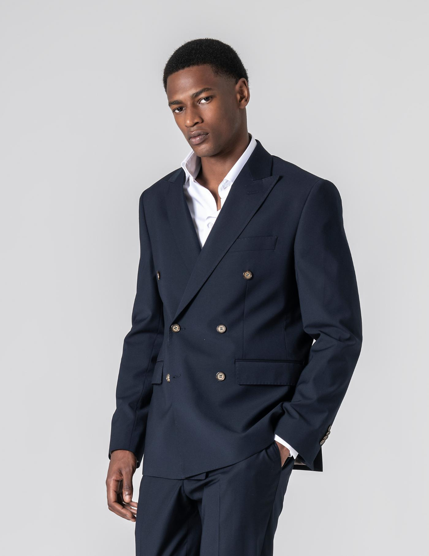 FATO TRESPASSE SLIM FIT AZUL ESCURO (PICK STITCH)