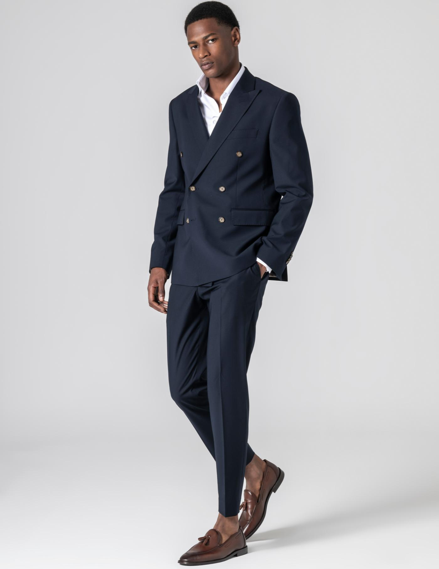 FATO TRESPASSE SLIM FIT AZUL ESCURO (PICK STITCH)