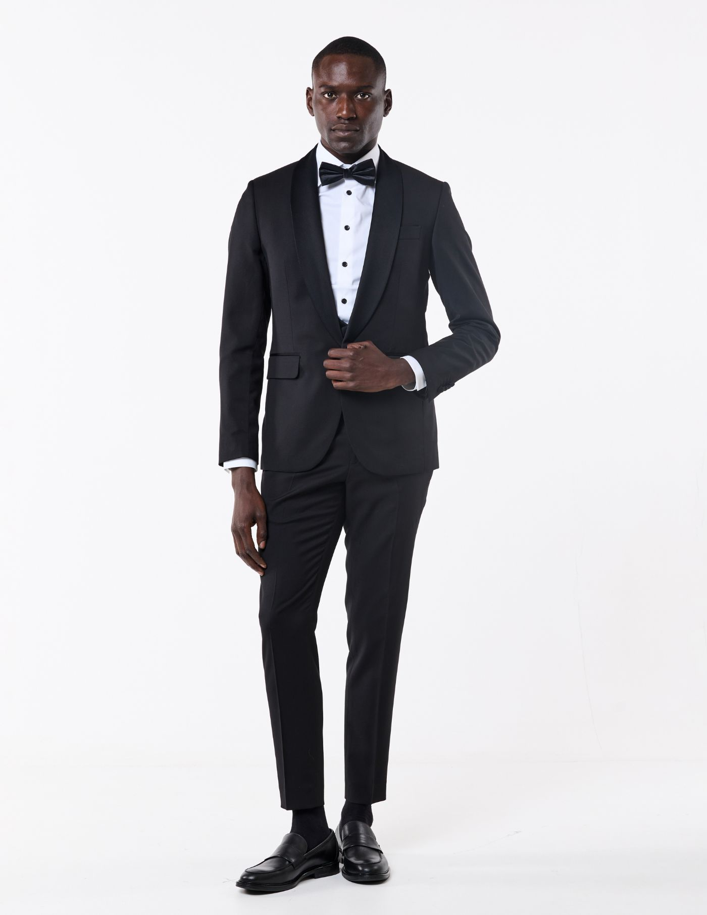 FATO SLIM FIT SMOKING PRETO