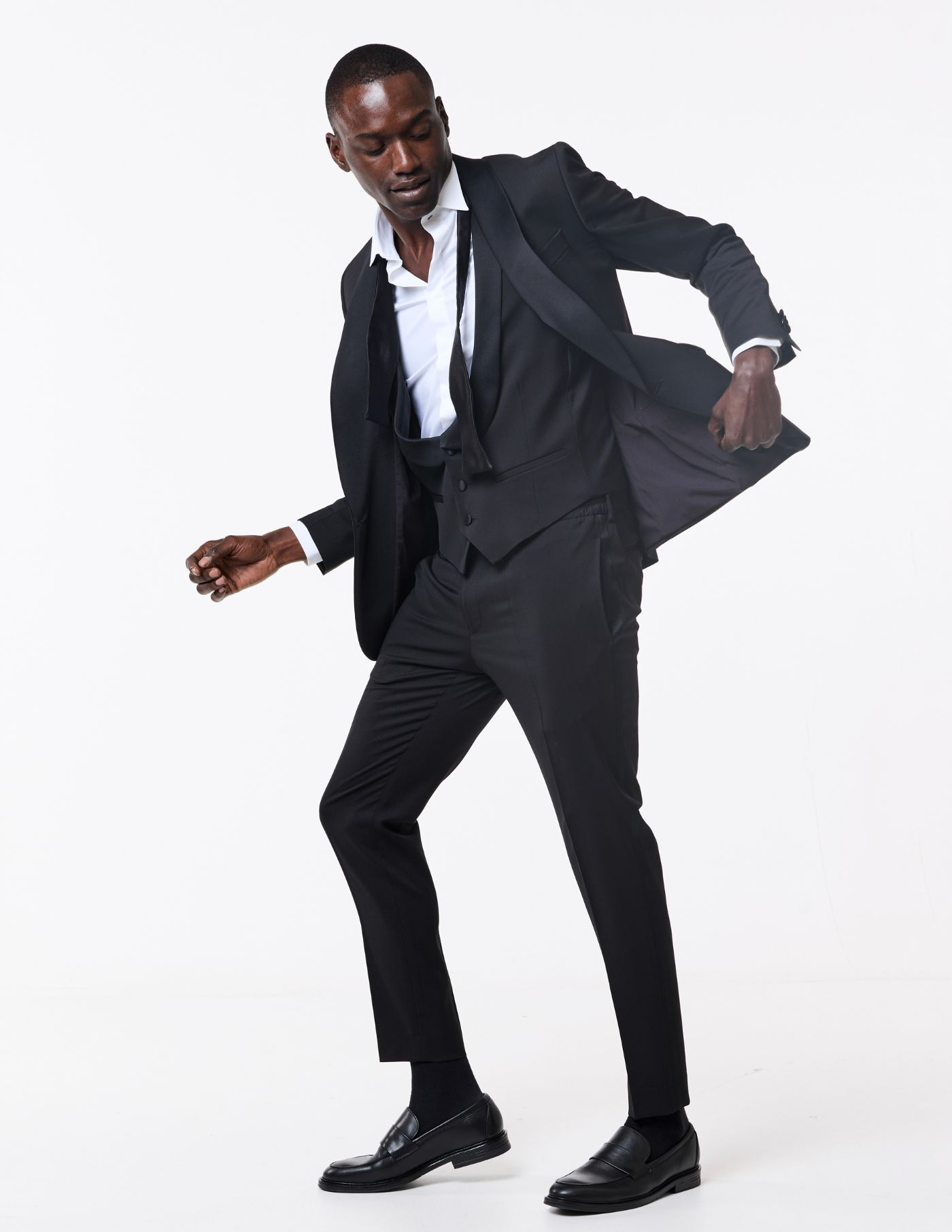 FATO SLIM FIT SMOKING PRETO