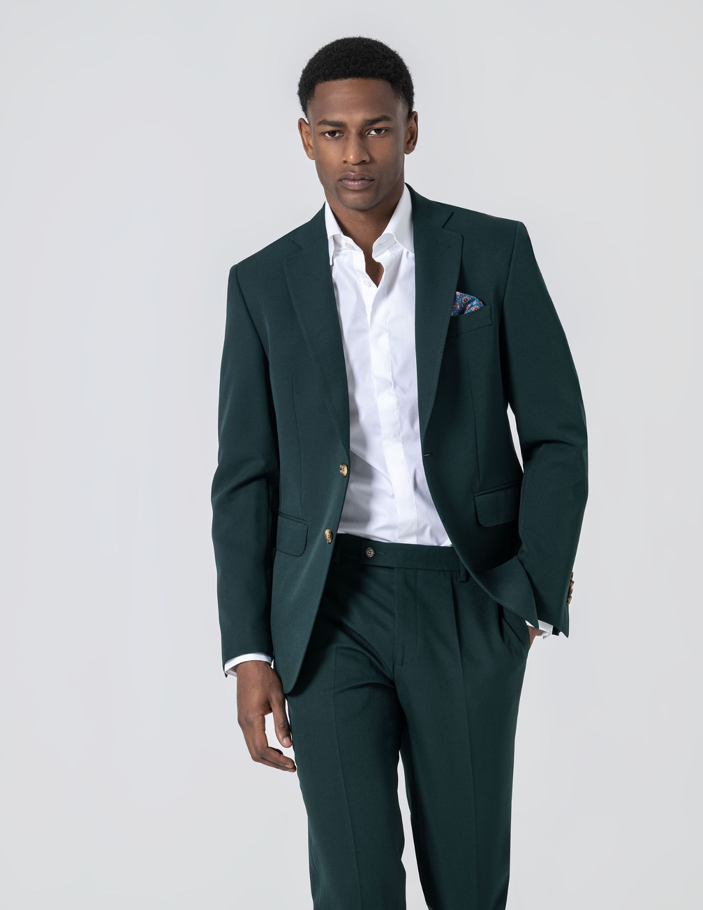 FATO SLIM FIT VERDE ROYAL (PICK STITCH)