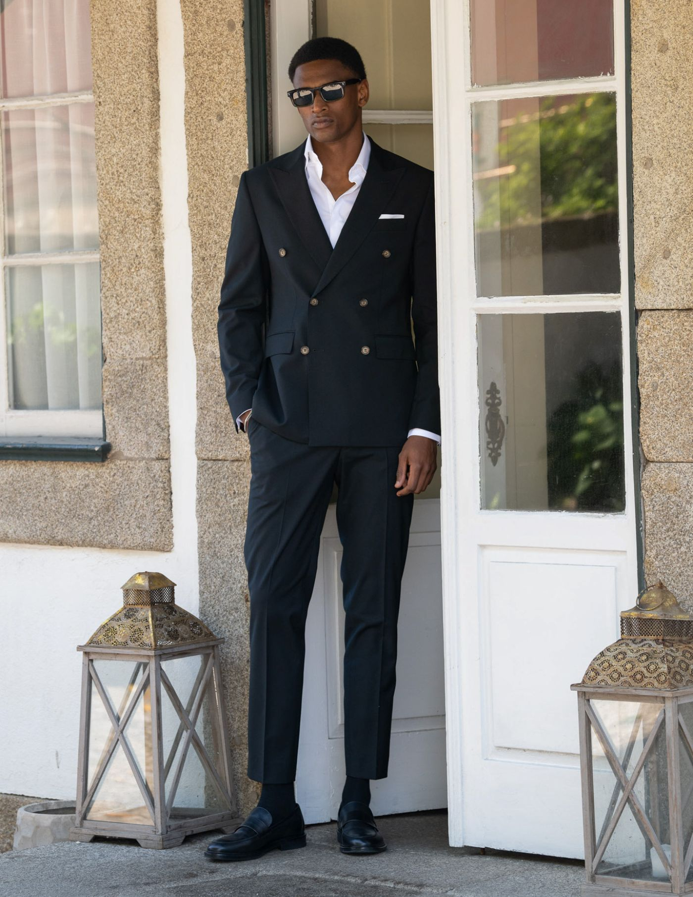 FATO TRESPASSE SLIM FIT PRETO (PICK STITCH)