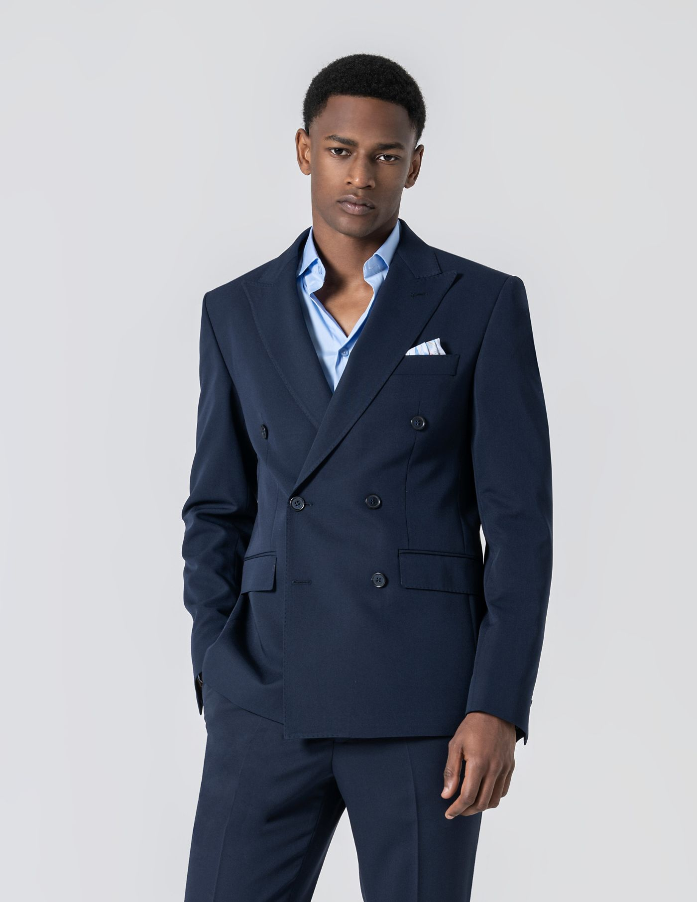 FATO TRESPASSE SLIM FIT AZUL MARINHO (PICK STITCH)