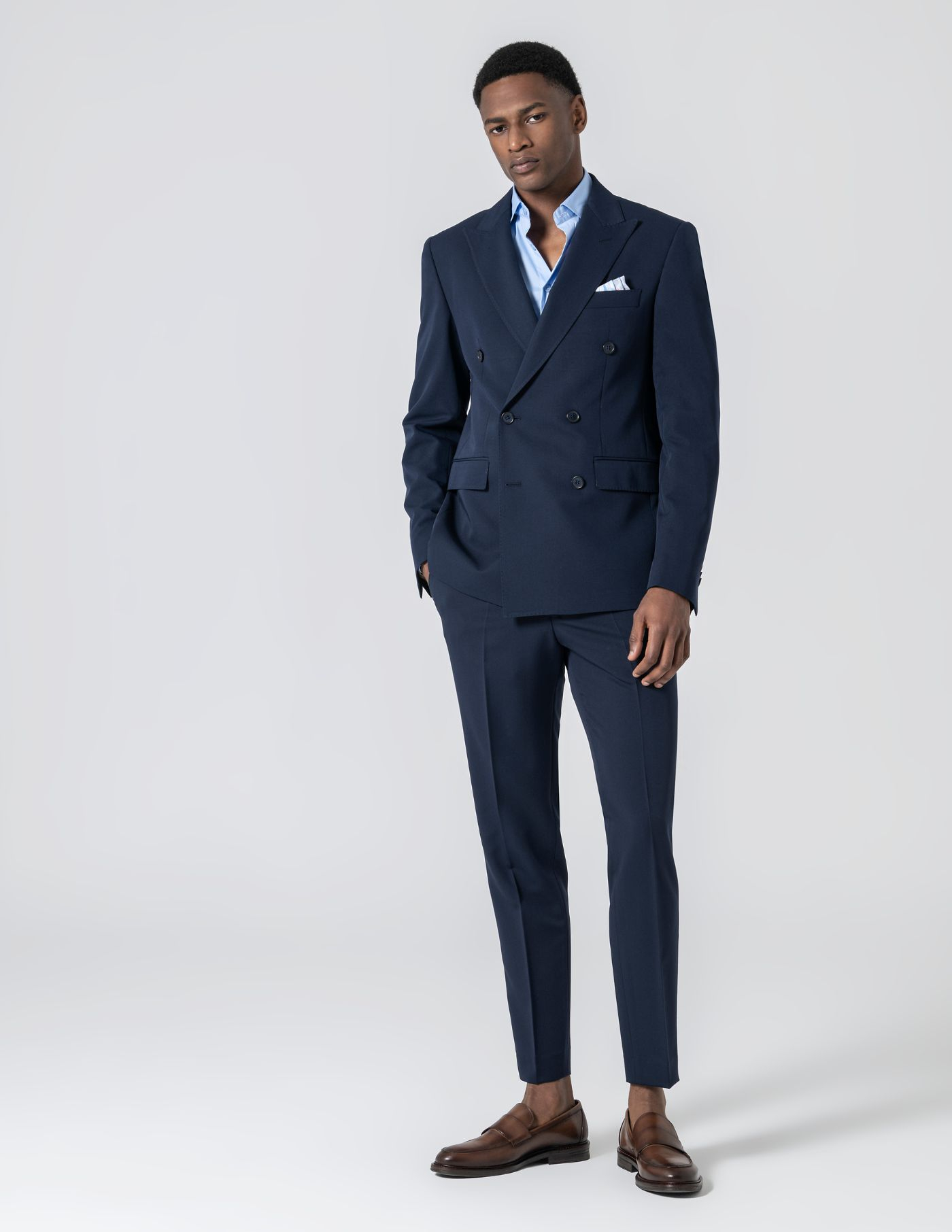 FATO TRESPASSE SLIM FIT AZUL MARINHO (PICK STITCH)