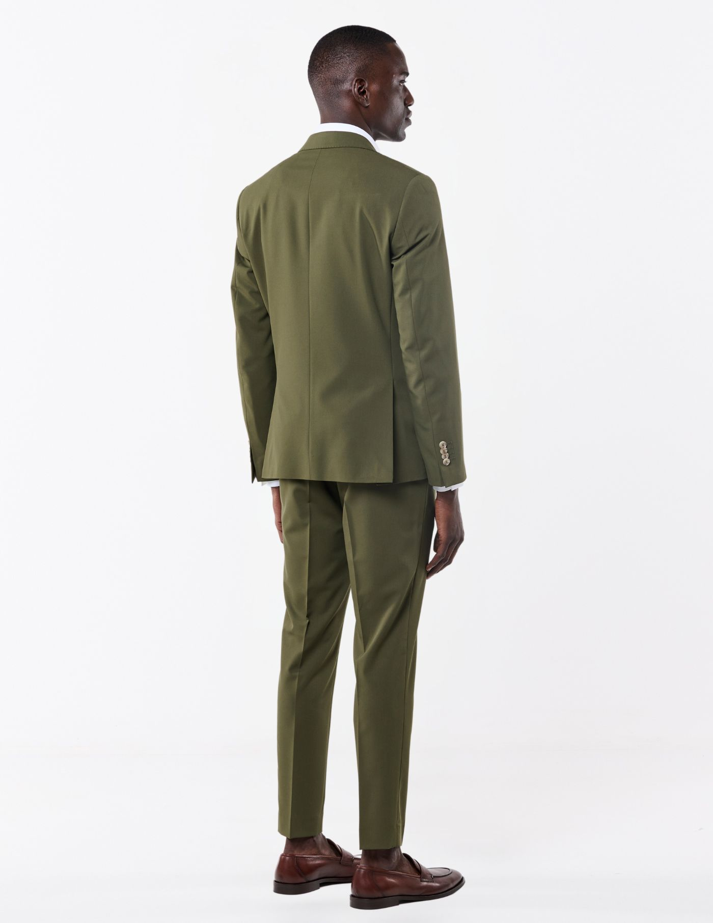 FATO SLIM FIT VERDE OLIVA (PICK STITCH)