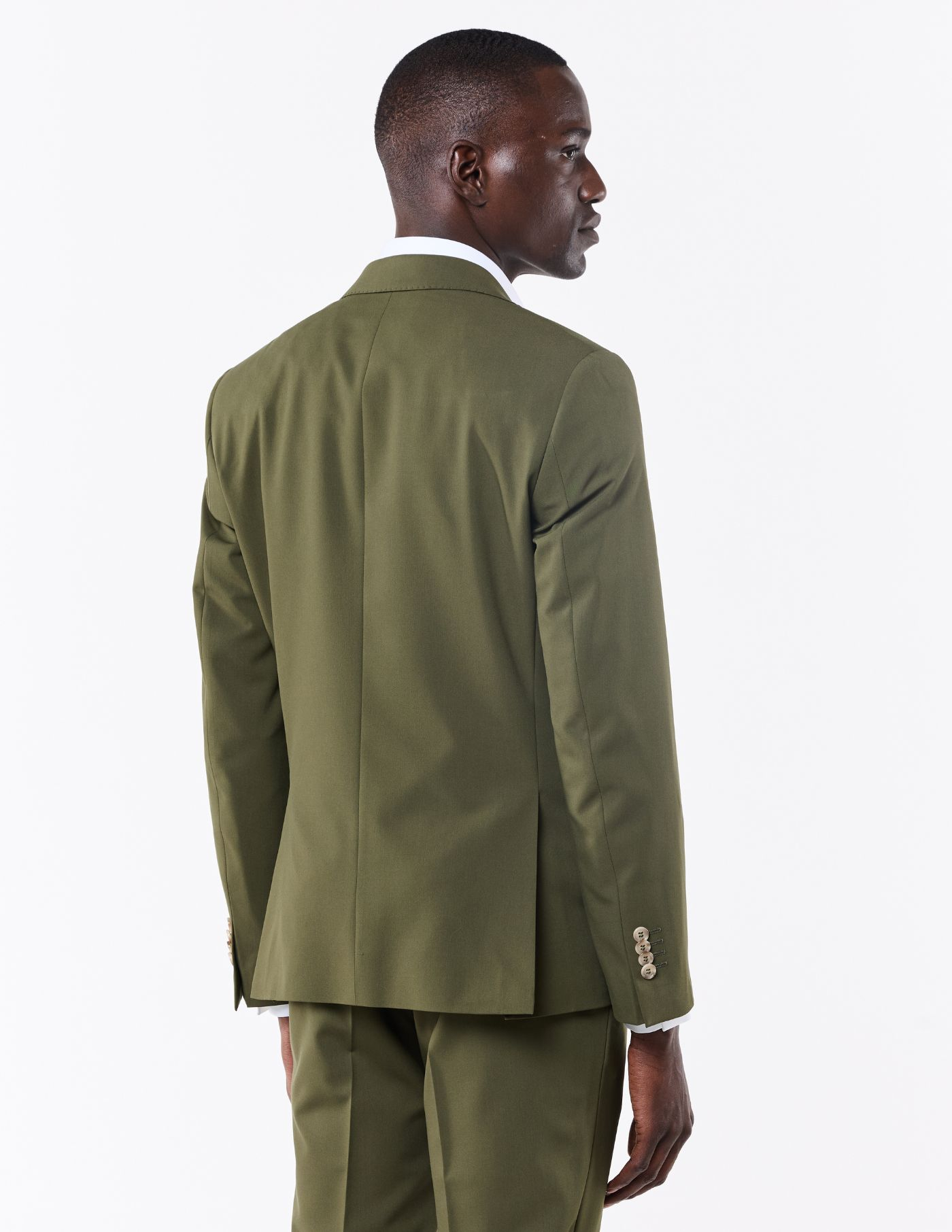 FATO SLIM FIT VERDE OLIVA (PICK STITCH)