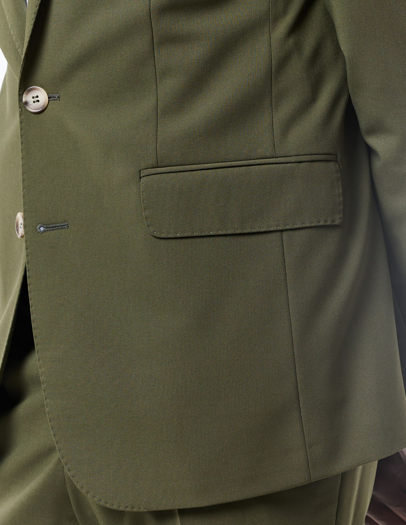 FATO SLIM FIT VERDE OLIVA (PICK STITCH)