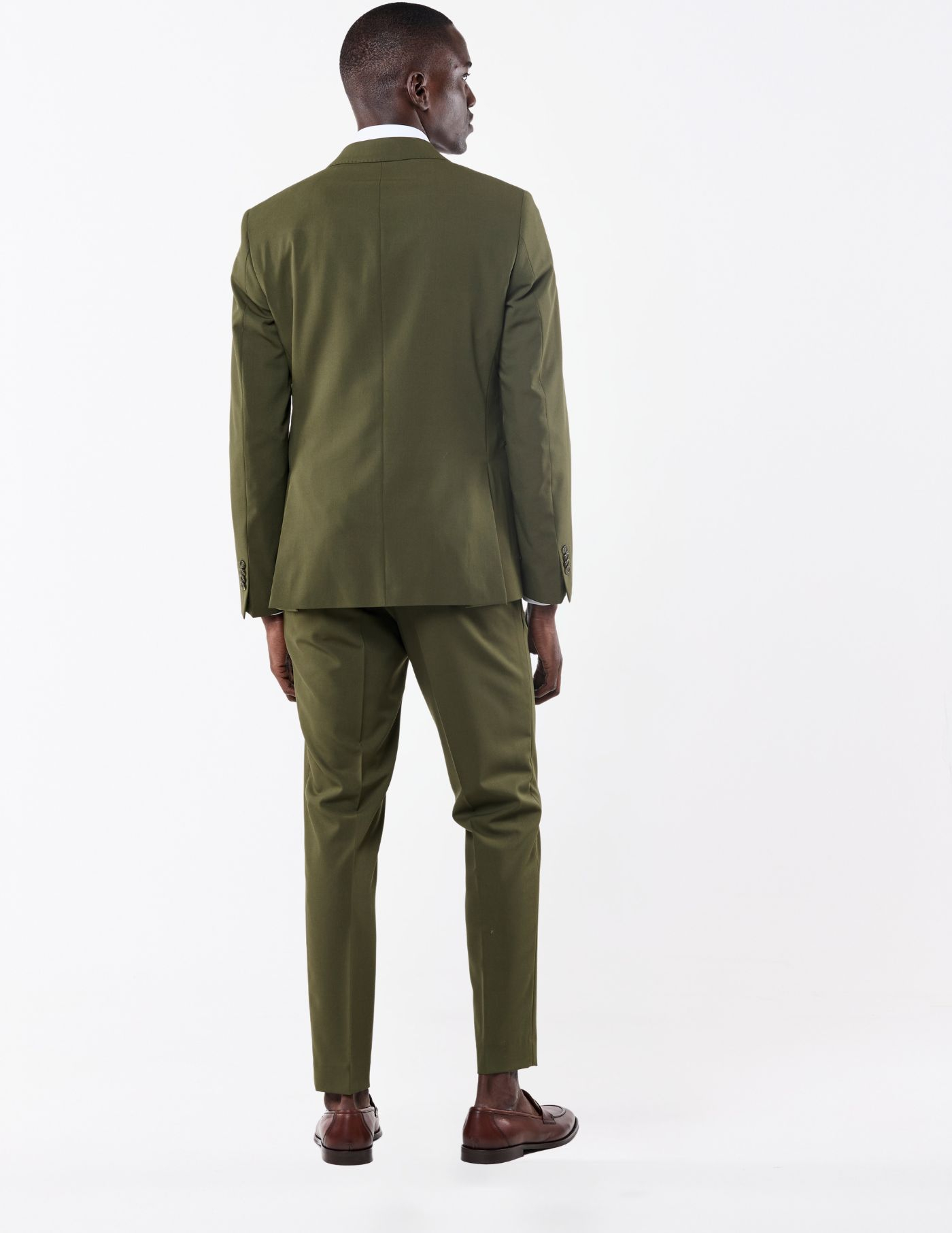 FATO TRESPASSE SLIM FIT VERDE OLIVA (PICK STITCH)
