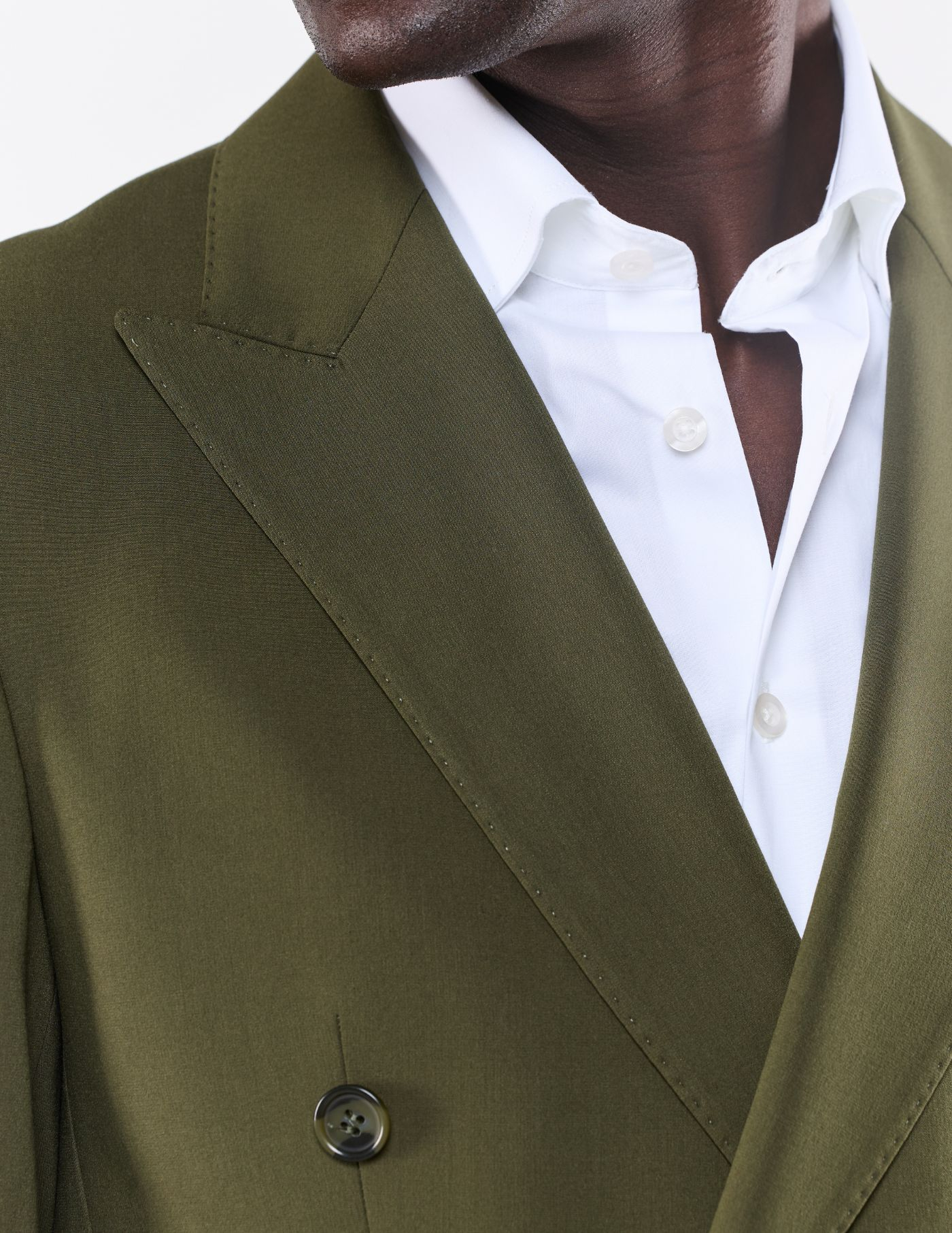 FATO TRESPASSE SLIM FIT VERDE OLIVA (PICK STITCH)