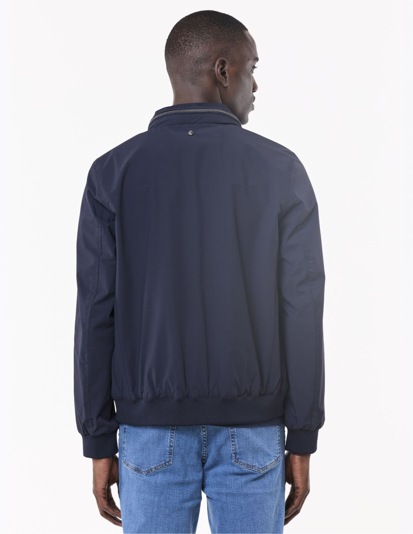 CASACO PARKA TECIDO TÉCNICO AZUL MARINHO