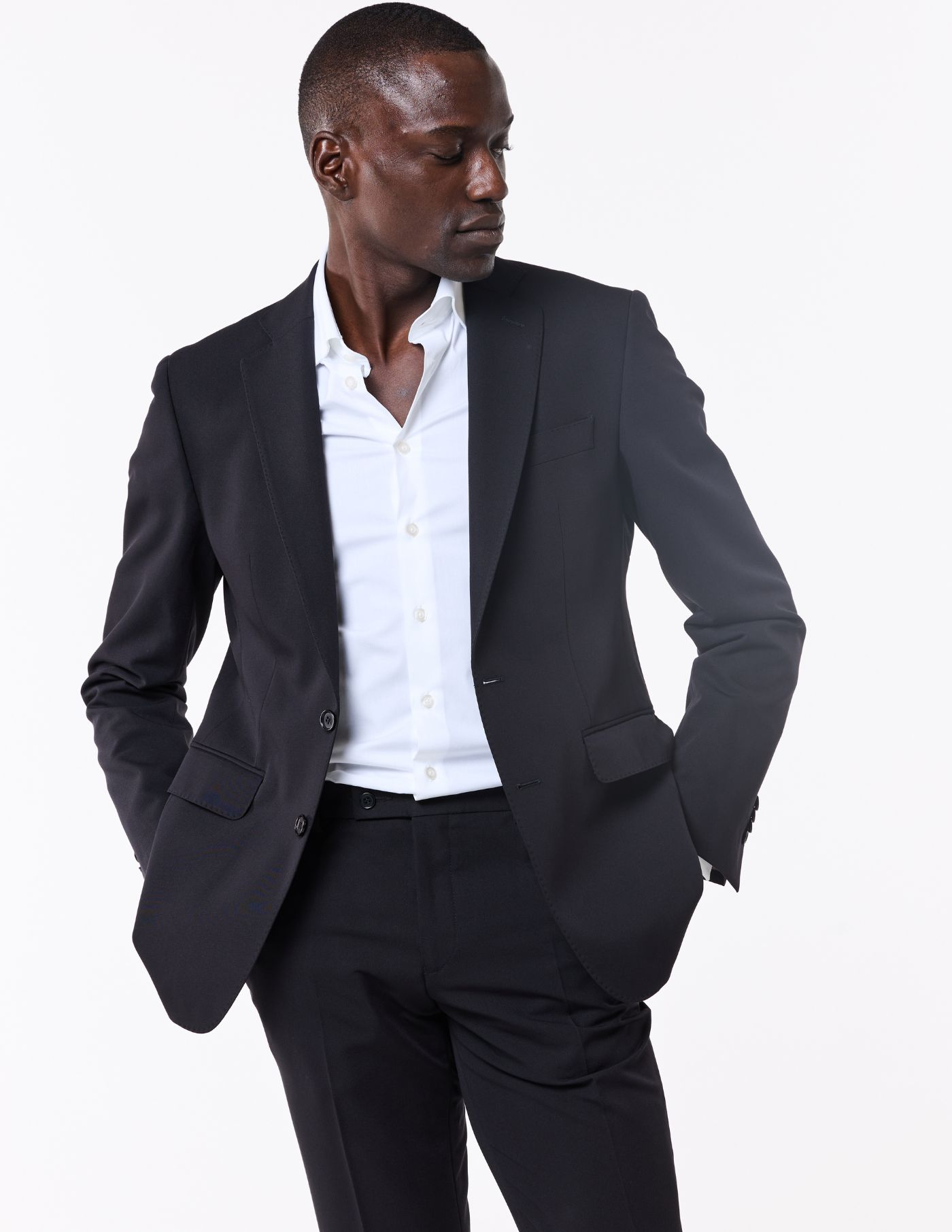 FATO SLIM FIT PRETO (PICK STITCH)