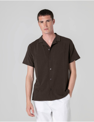 CAMISA HAVAIANA CASTANHA