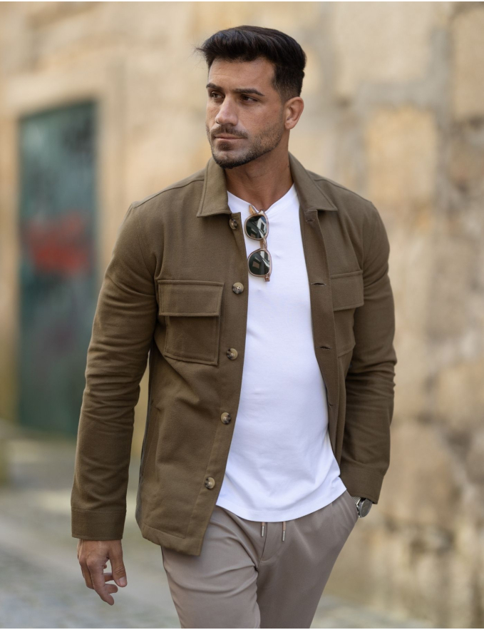 CASACO DE FLANELA VERDE