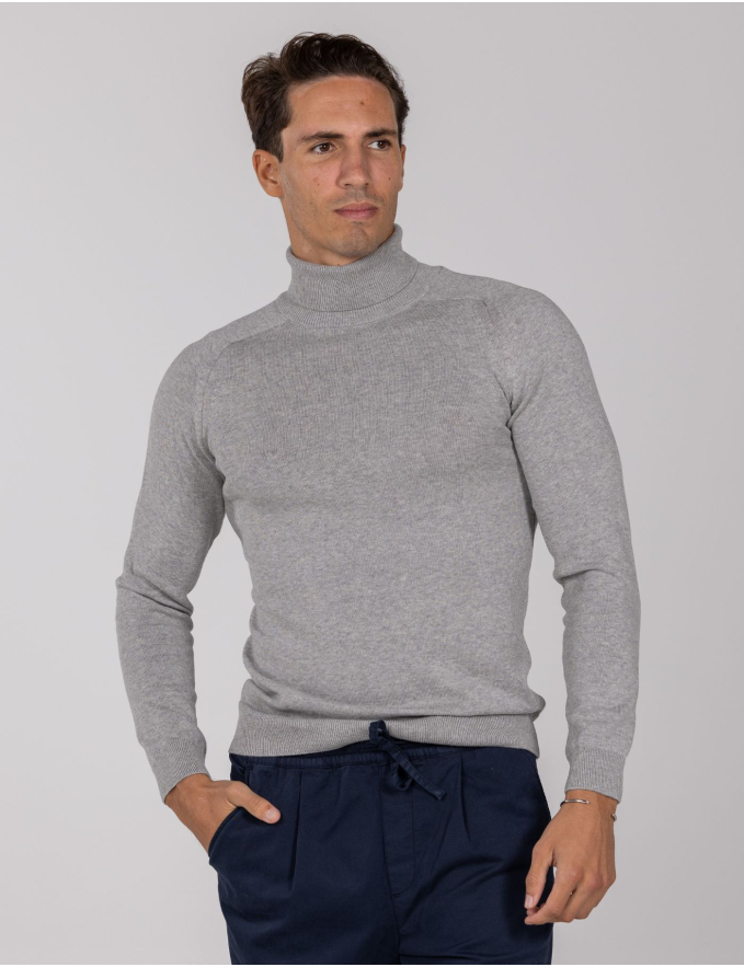 GOLA ALTA CINZA MESCLA