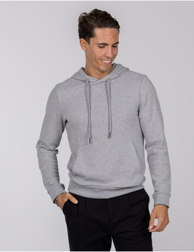 SWEAT CINZA MESCLA ALGODÃO ESMERIL CARBONO