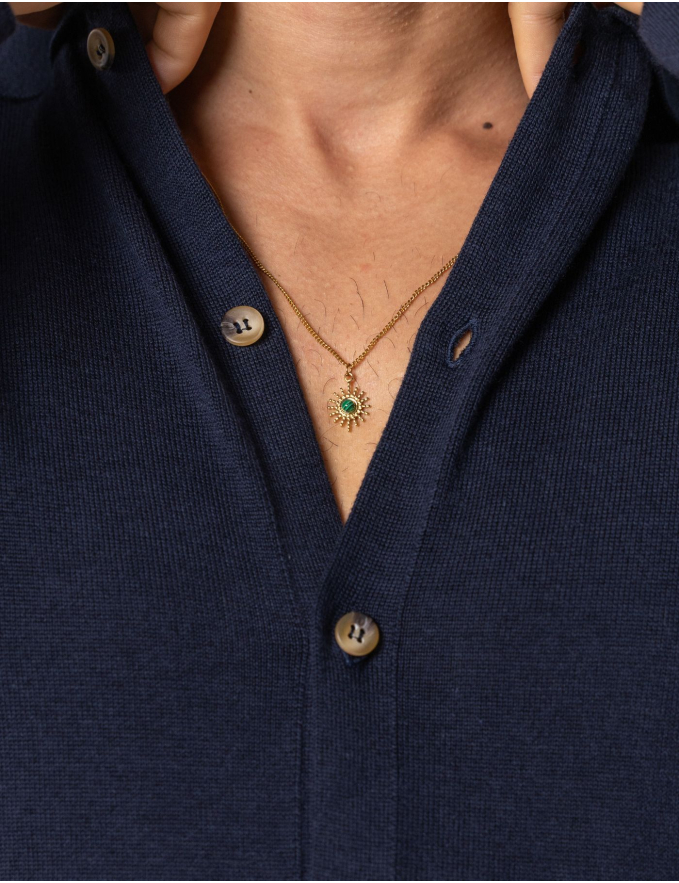 COLAR SOL PEDRA VERDE