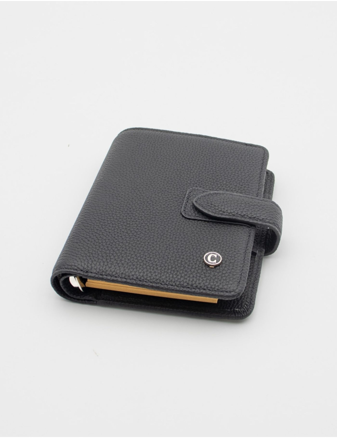 CARTEIRA COM BLOCO DE NOTAS PRETA