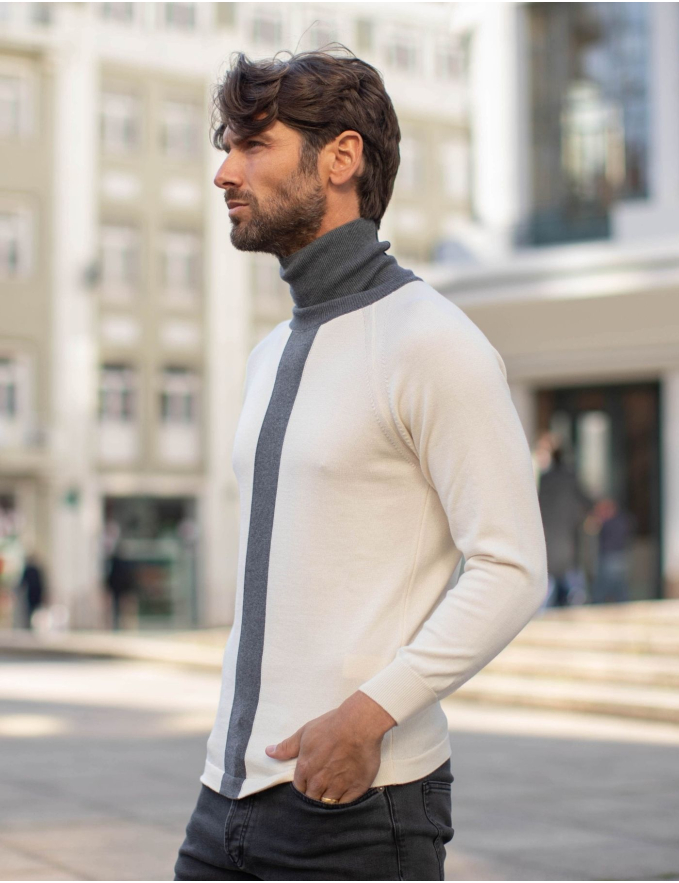 GOLA ALTA AREIA RISCA CINZA