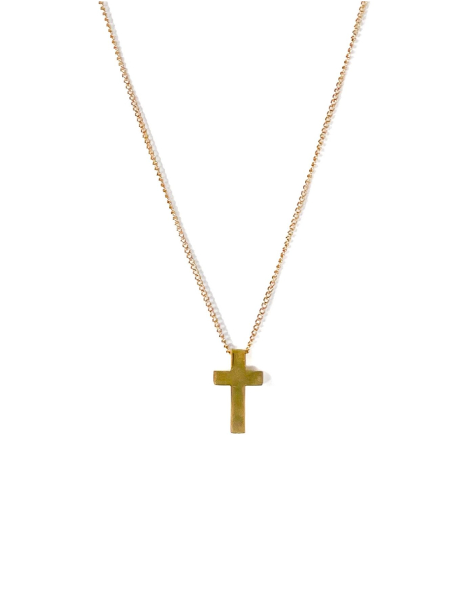 COLAR DOURADO C/ PENDENTE CRUZ