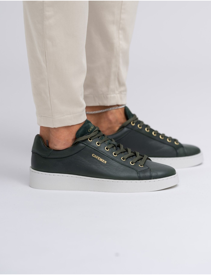 SAPATILHA VERDE DE CORDÃO SOLA LISA