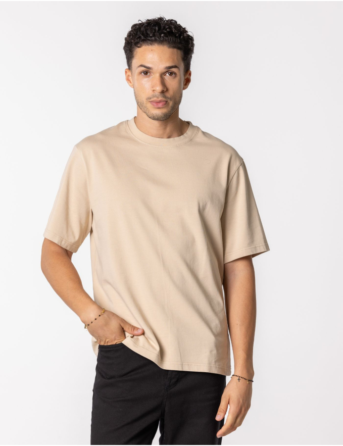 T-SHIRT OVERSIZE BEGE