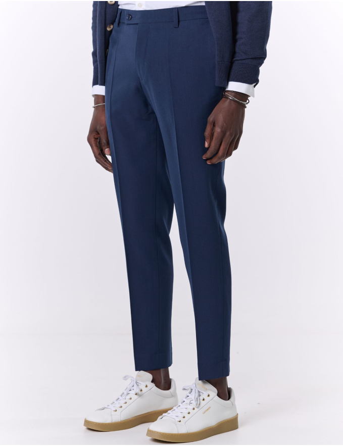 CALÇA DE ALFAIATARIA AZUL MARINHO