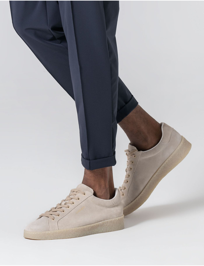 SAPATILHA DE CAMURÇA CREME