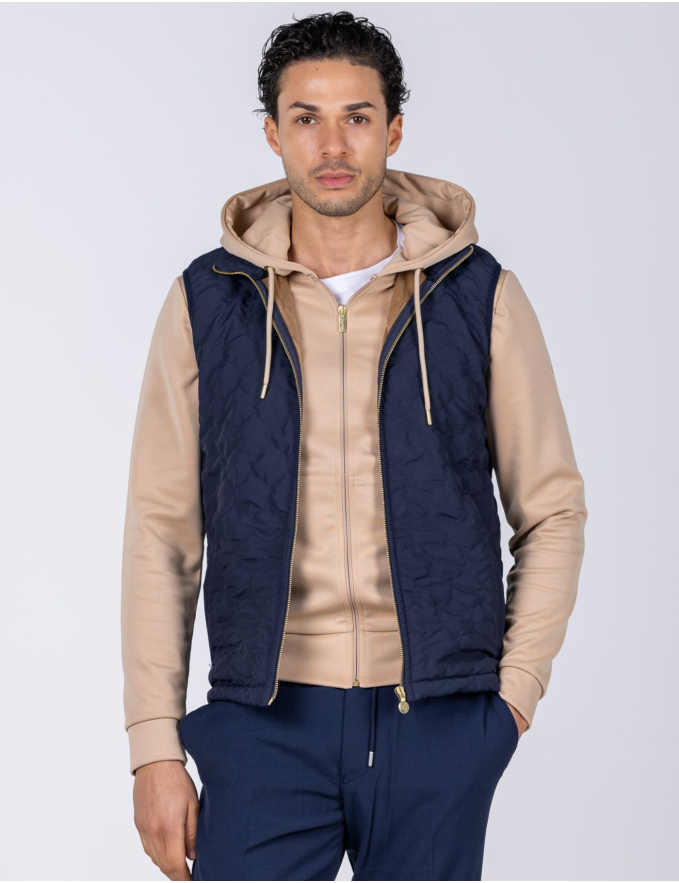 COLETE LEVE ACOLCHOADO AZUL