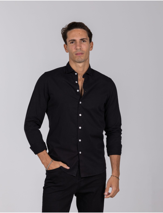 CAMISA DE SARJA PRETA