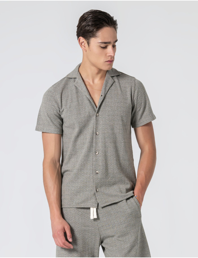 CAMISA HAVAIANA JACQUARD VERDE 