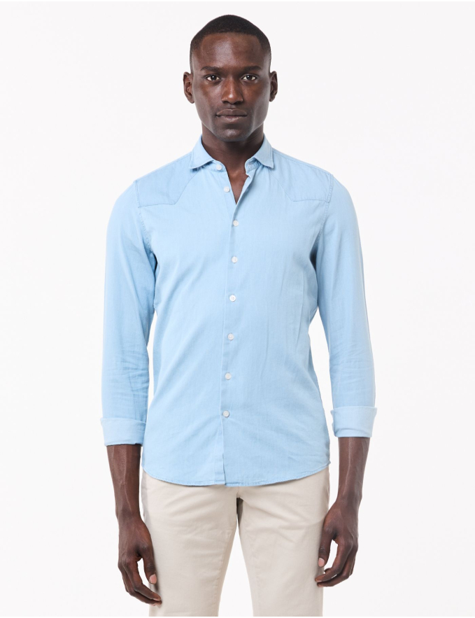 CAMISA DE GANGA CLARA