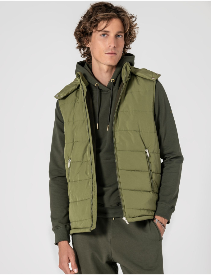 COLETE IMPERMEÁVEL CARDADO VERDE