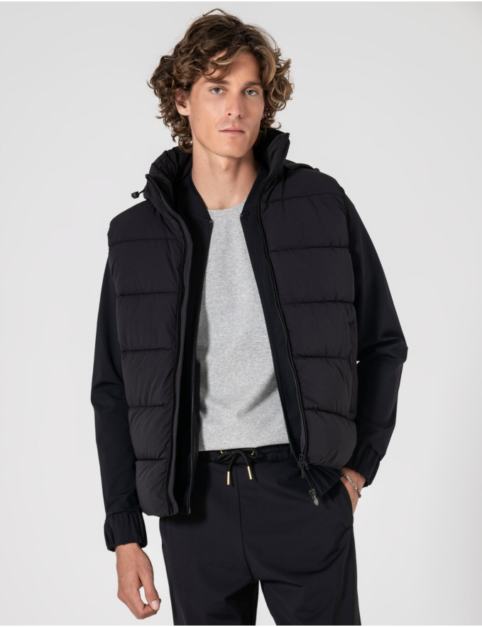 COLETE TERMORREGULADOR ACOLCHOADO PRETO