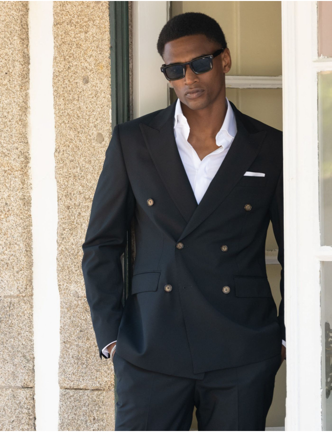 FATO TRESPASSE SLIM FIT PRETO (PICK STITCH)