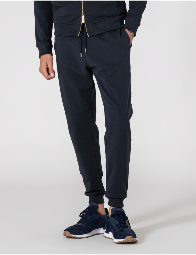 CALÇA DE FATO DE TREINO SLIM FIT AZUL MARINHO