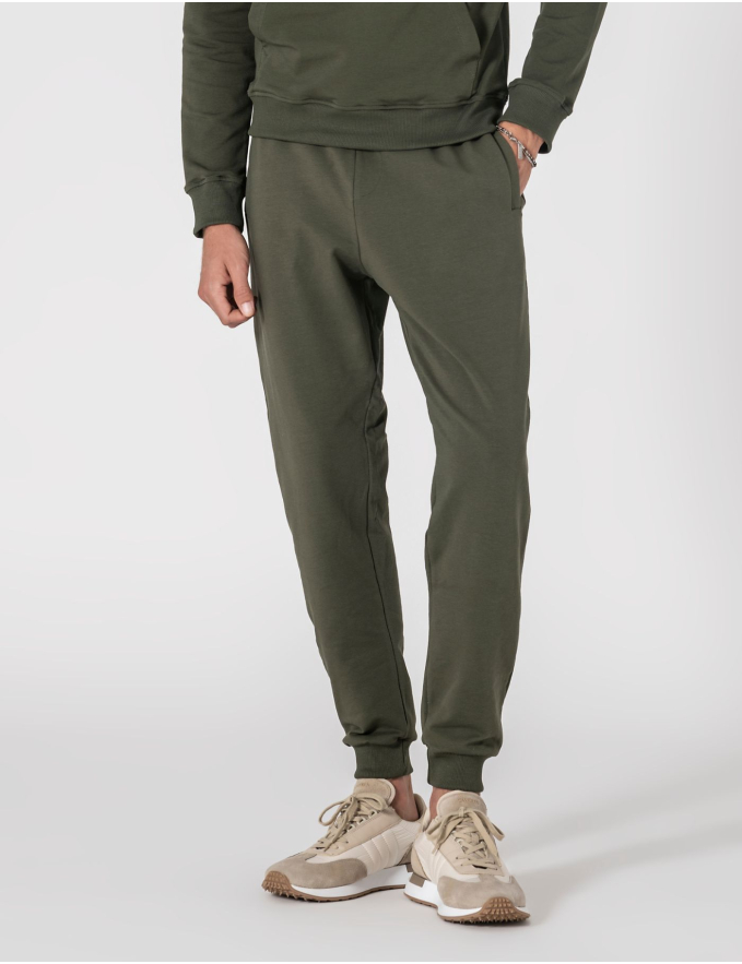 CALÇA DE FATO DE TREINO SLIM FIT VERDE KAKI