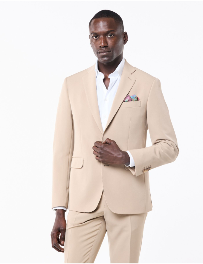 FATO SLIM FIT BEGE (PICK STITCH)