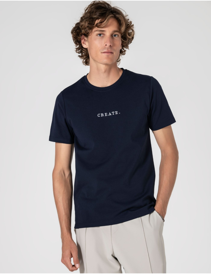 T-SHIRT DE ALGODÃO E POLIAMIDA CREATE