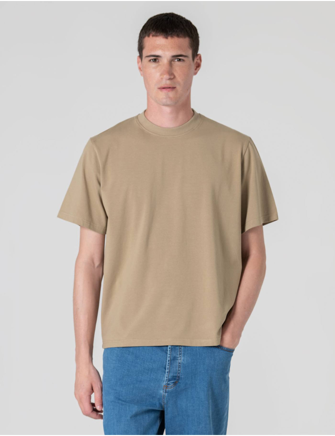 T-SHIRT OVERSIZE STRETCH VERDE
