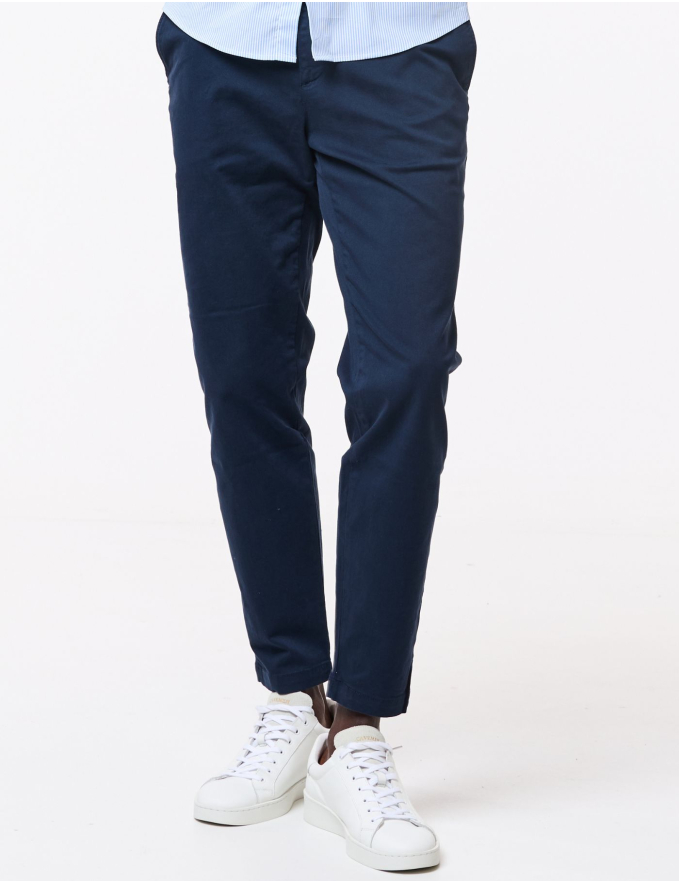 CALÇA CHINO SLIM FIT AZUL MARINHO