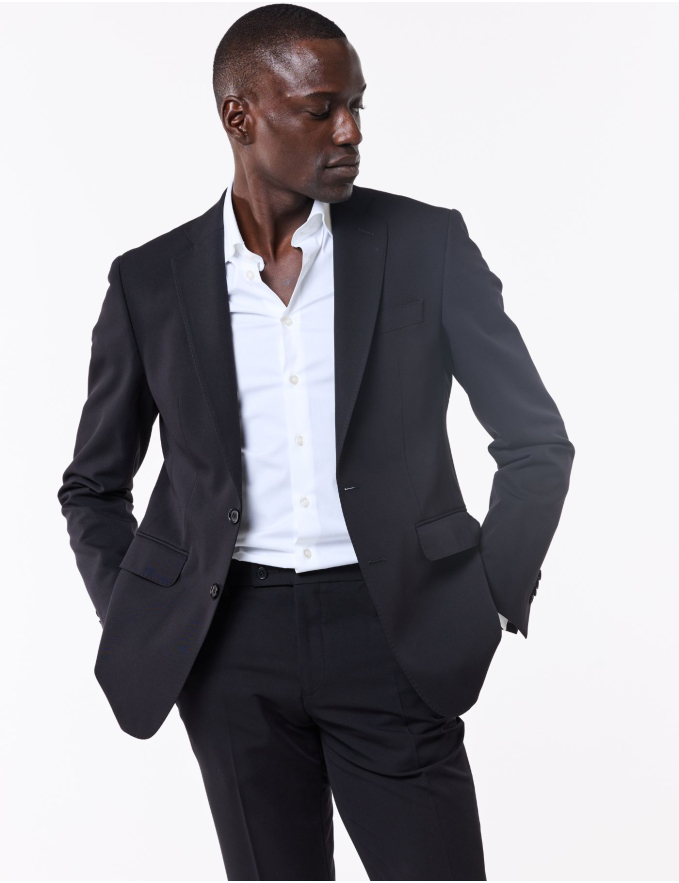 FATO SLIM FIT PRETO (PICK STITCH)