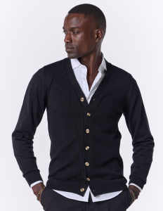 CARDIGAN DE MALHA PRETO